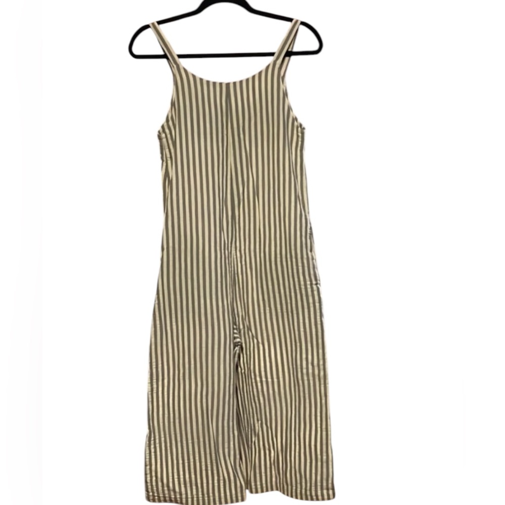Rylee + Cru Storm Stripe Bridgette Jumpsuit Relaxed Fit Size Sm Beach Casual EUC - Picture 2 of 8